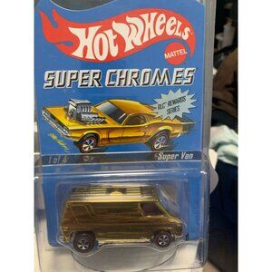 Hot Wheels Super Chromes Limited Edition Super Van Gold Diecast Collectible RLC